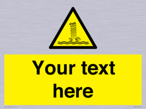 Custom warning artificial waterfall